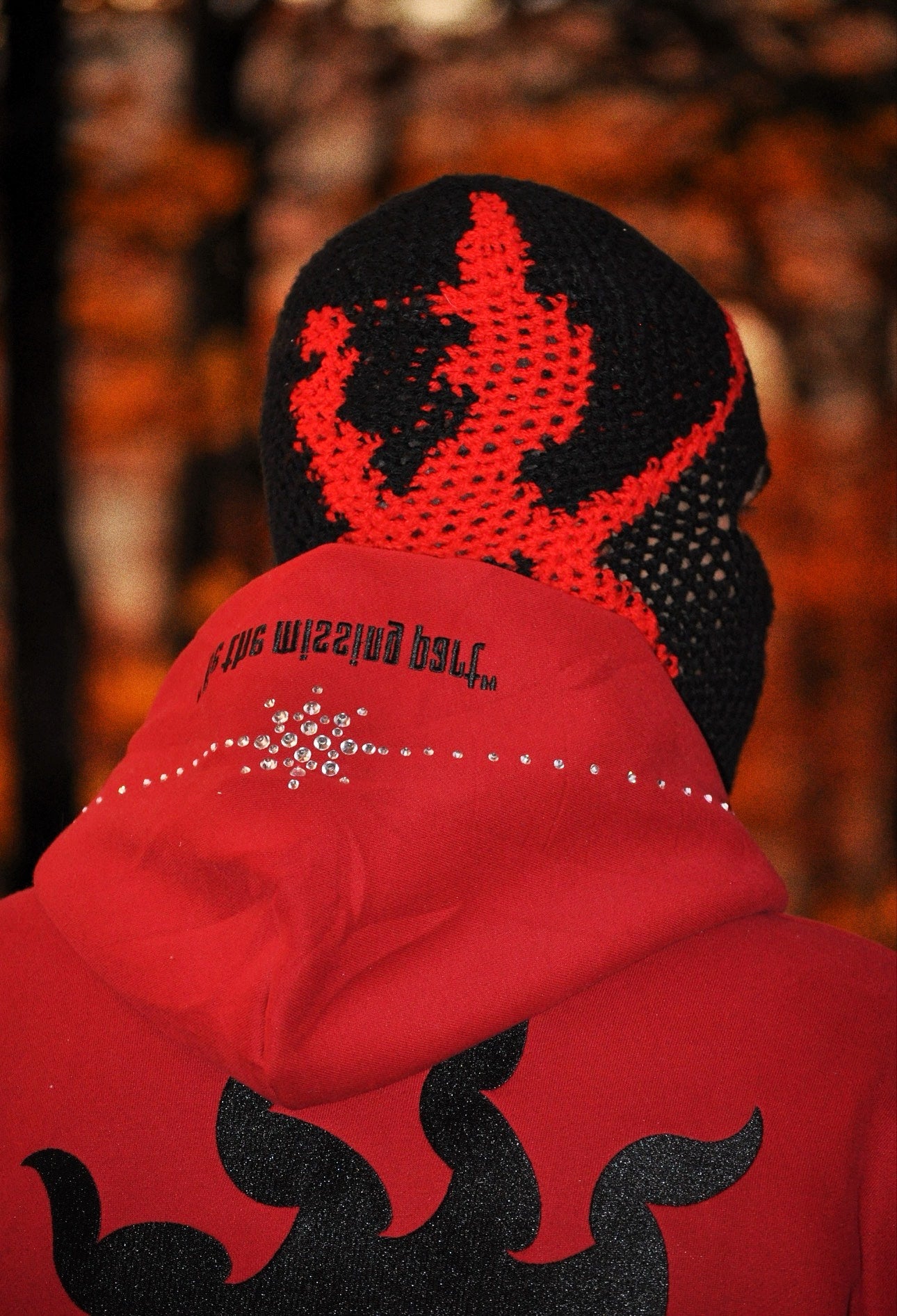 Cagoule crochet noire - Éclipse