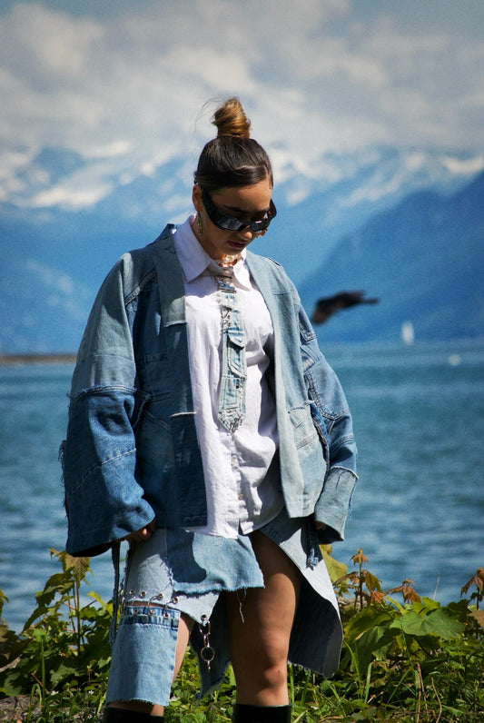 Kimono en jeans