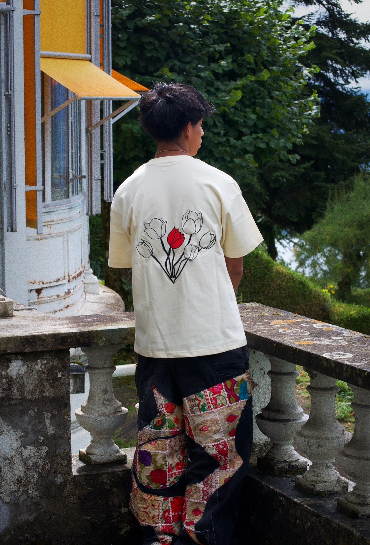 Jeans en tapisserie noir