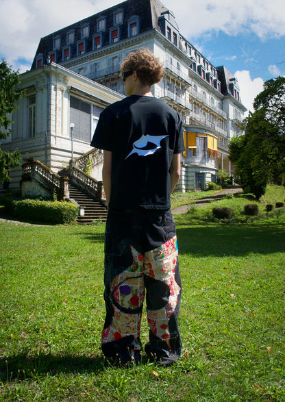 Jeans en tapisserie noir