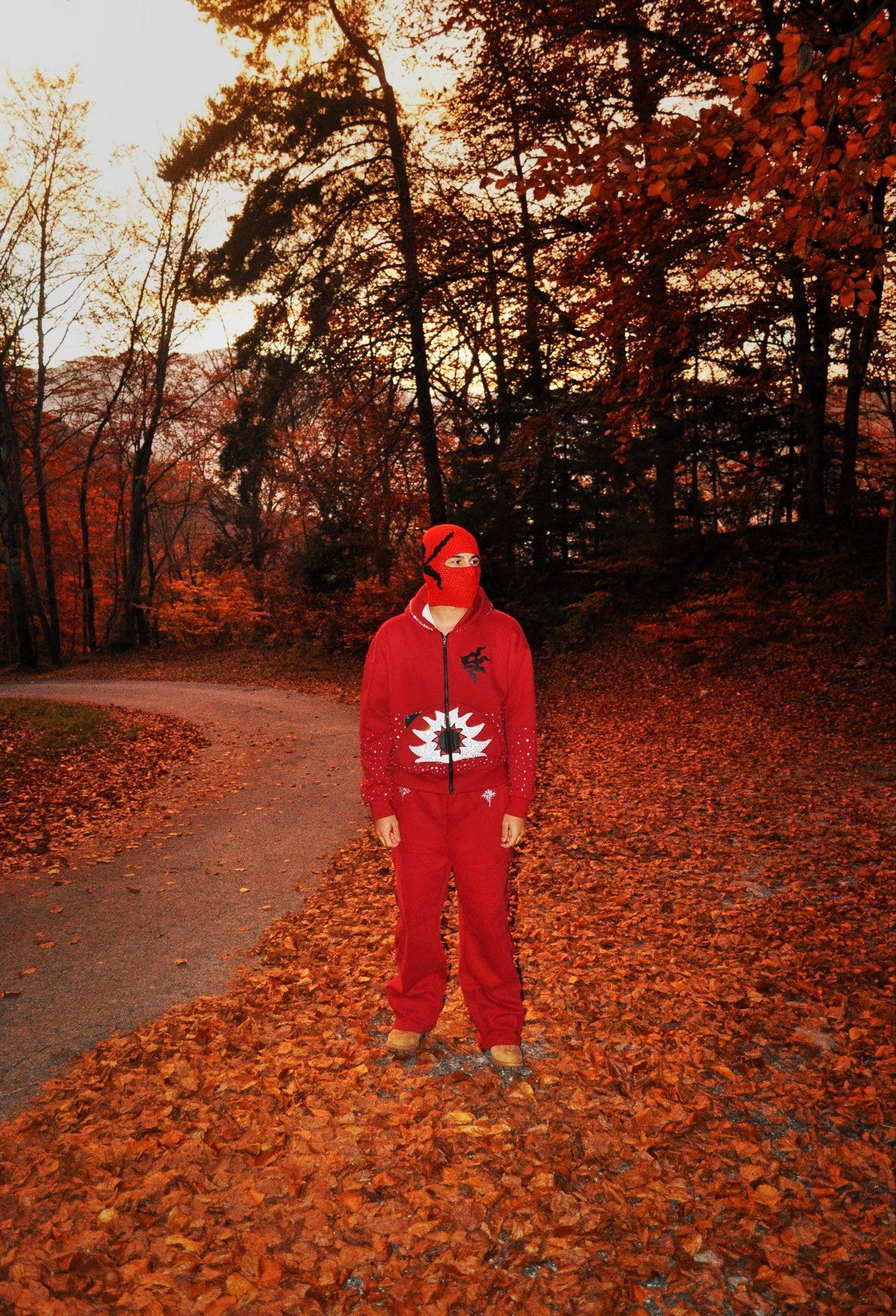 Cagoule crochet rouge - Éclipse