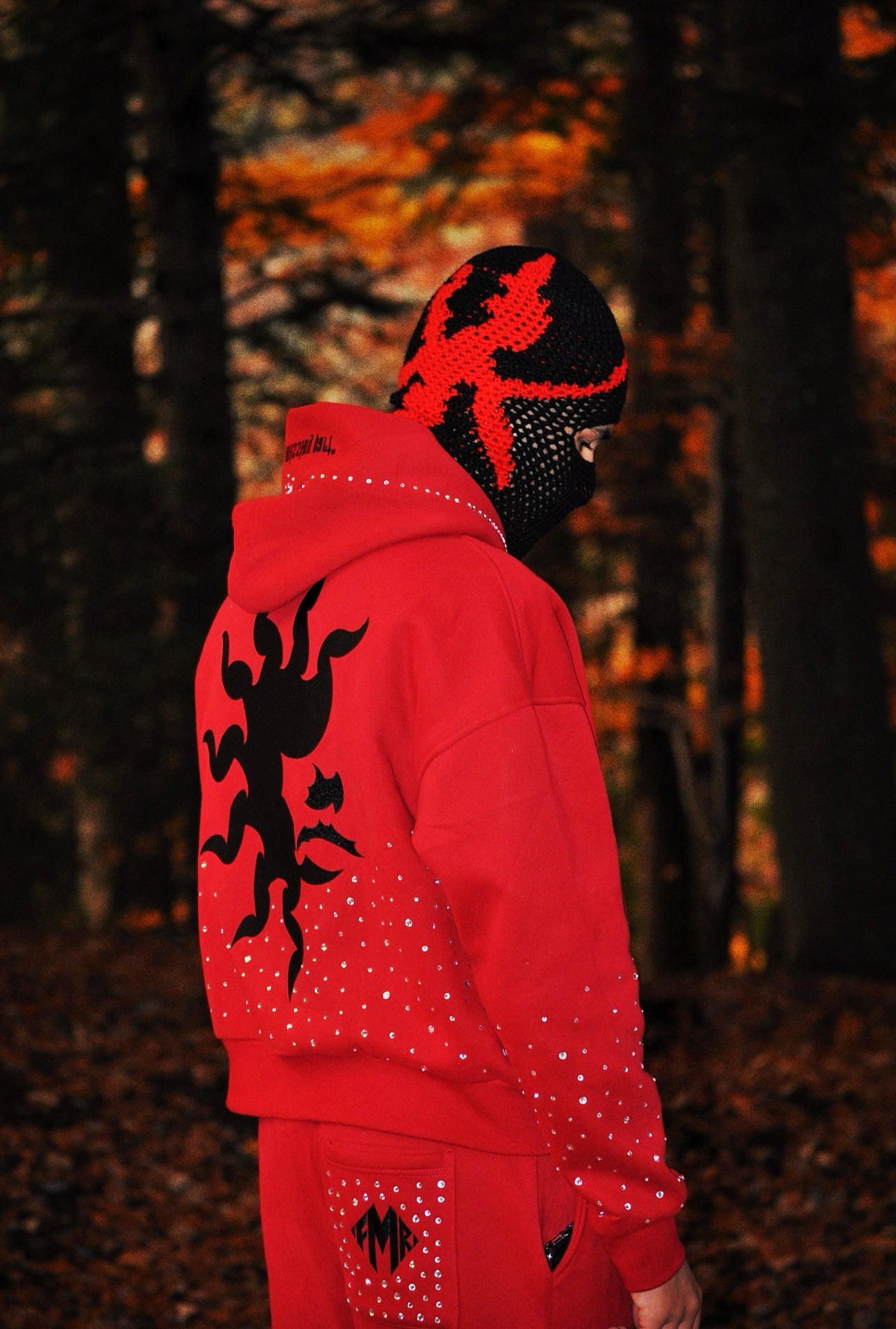 Cagoule crochet noire - Éclipse