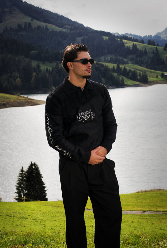 Pull Mohair noir