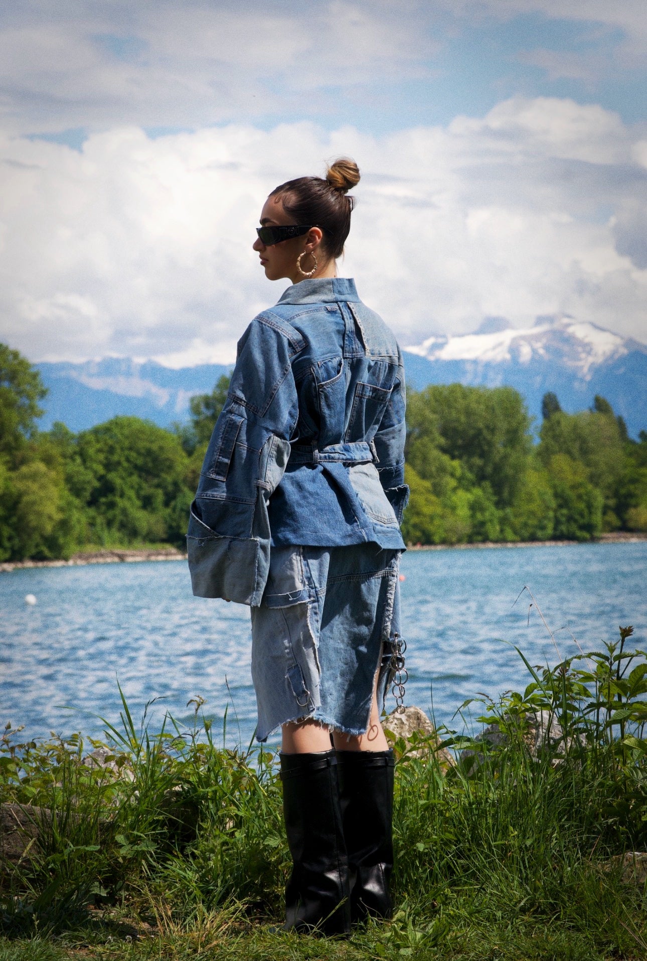 denim kimono