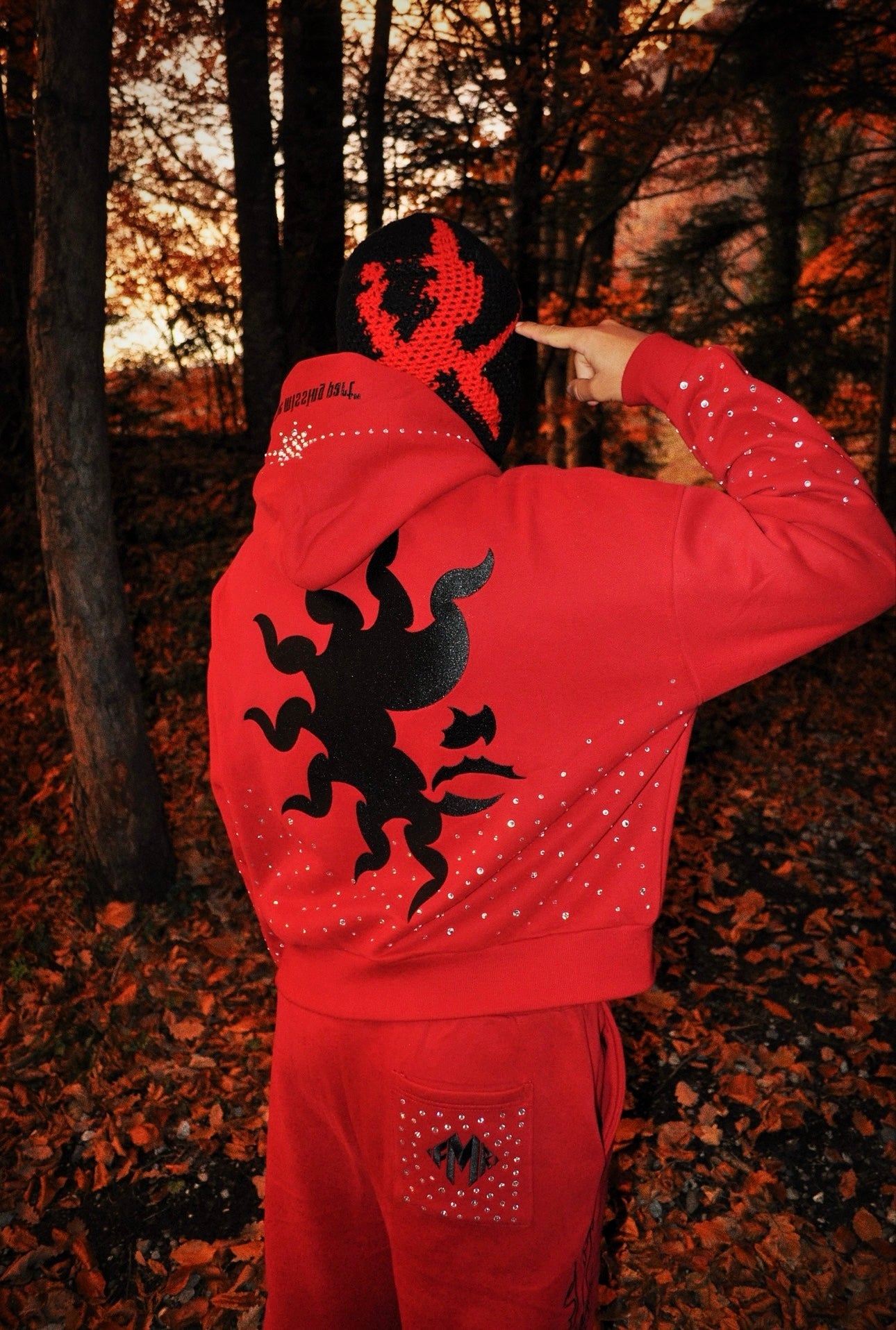 Cagoule crochet noire - Éclipse