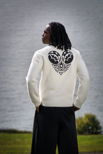 Pull Mohair blanc