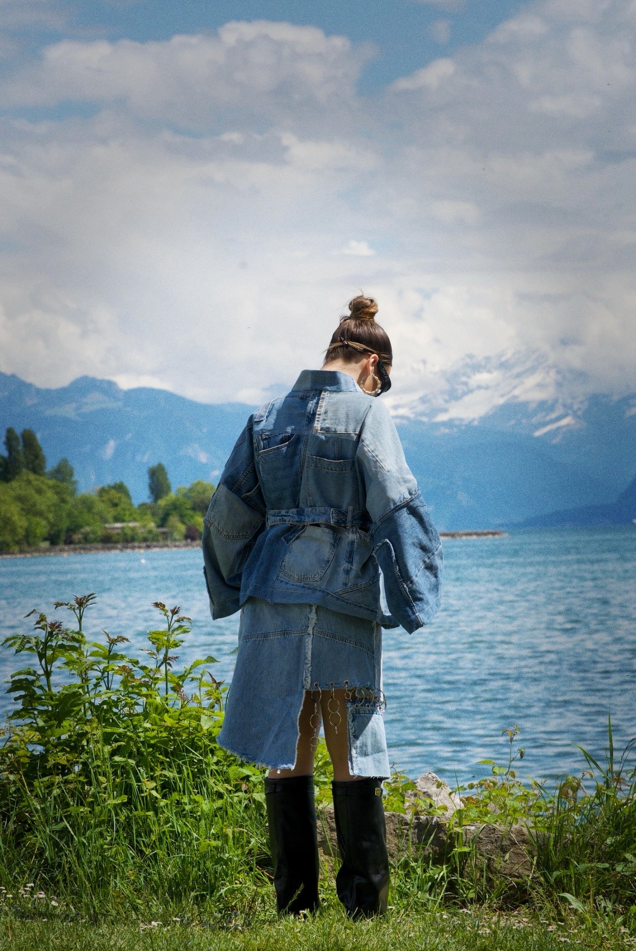 denim kimono
