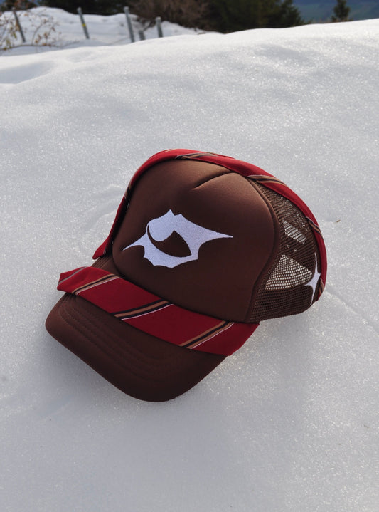 Casquette cravate FMR Couture brune